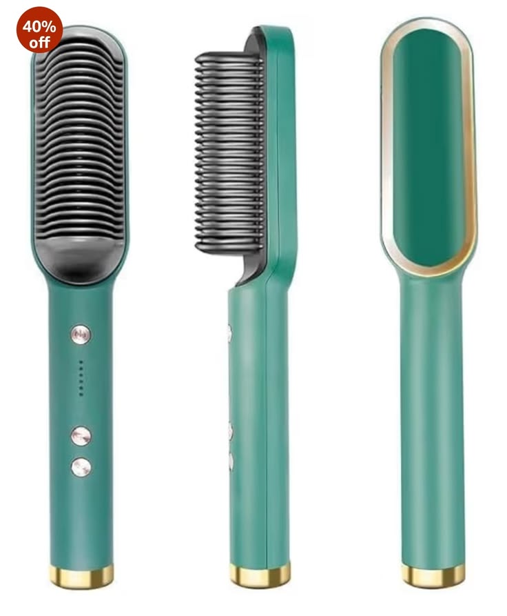 2 in 1 Electric Hair Straightener Curle heating style comb