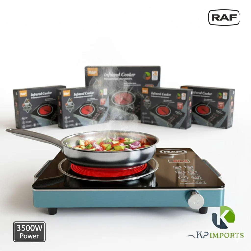 RAF 3500W Infrared Electric Stove – Ultra-Fast Heating | Energy Efficient | Smokeless Cooking